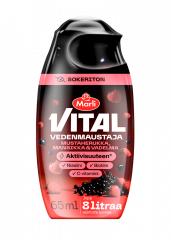 Marli Vital Vedenmaustaja Mustaherukka, mansikka & vadelma 65 ml + niasiini, biotiini & C-vitamiini
