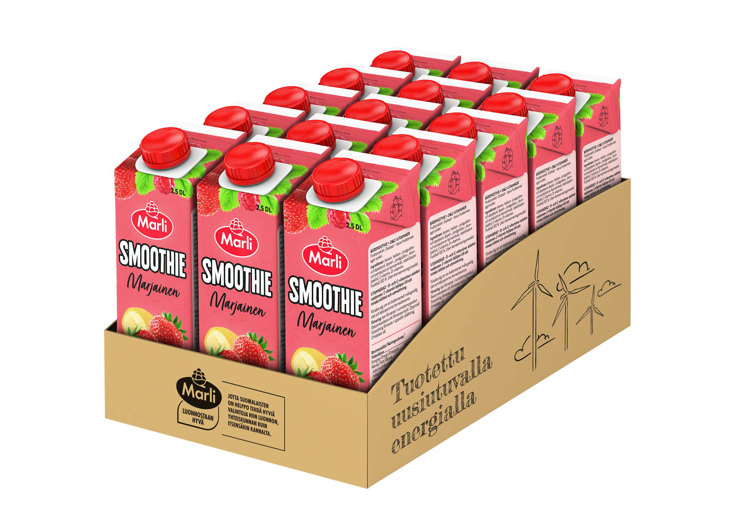 Eckes-Granini Finland Oy Ab - Marli marjainen smoothie + D&C-vitamiinit  0,25L
