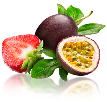 Mansikka ja passionhedelmä