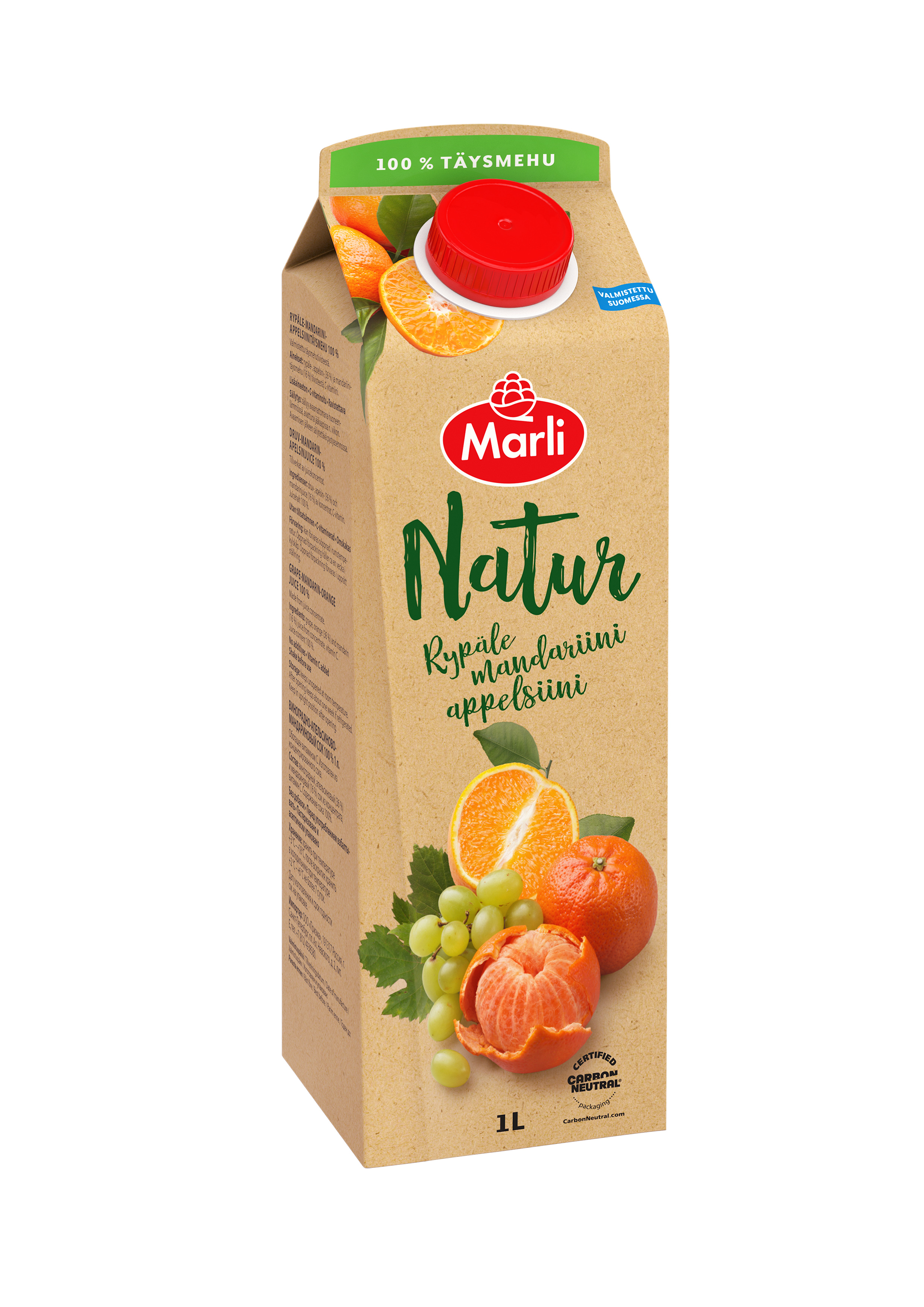 Eckes-Granini Finland Oy Ab - Marli Natur Rypäle-mandariini-appelsiinitäysmehu  1L