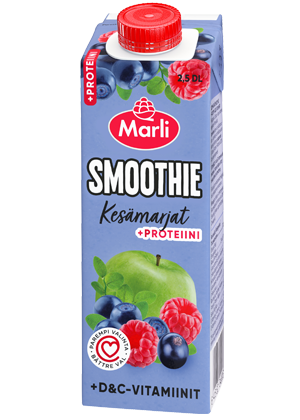 Eckes-Granini Finland Oy Ab - Marli Kesämarjat smoothie + D&C-vitamiinit ja  proteiini 0,25L
